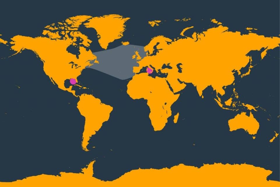 Sowerby's beaked whale illustration distribution map